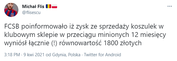 HIT! Tyle FCSB (dawniej Steaua Bukareszt) ZAROBIŁO w rok na sprzedaży koszulek xD